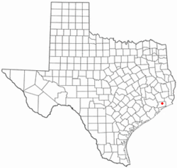Location of Double Bayou, Texas