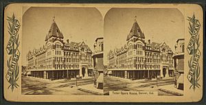 Tabor Opera House, Denver, Col, from Robert N. Dennis collection of stereoscopic views