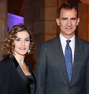 The King and the Queen of Spain (2015, cropped)