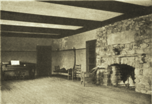 The living room at Mount Ivy where the Association was reorganized (College Settlements Association, 1915)