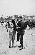 Theodore Roosevelt with Richard Harding Davis