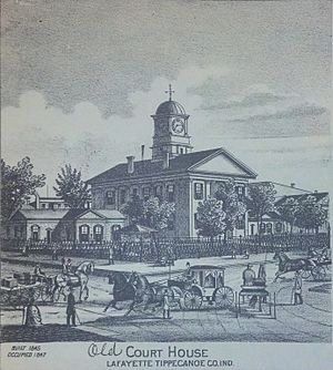 Tippecanoe County Courthouse 1845 to 1881