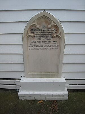 Volkner's gravestone, Opotiki