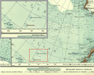 Wachusett Bank on map of Antarctica