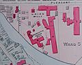 Wamsutta Woolen and Union Mills 1883 map
