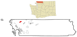 Location of Lynden, Washington
