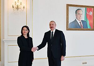 Ильхам Алиев и Анналена Бербок 4 ноября 2023
