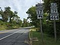 2016-09-21 10 22 43 View north along Maryland State Route 17 (Petersville Road) at Wenner Branch in Brunswick, Frederick County, Maryland