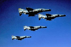 561st Tactical Fighter Squadron - F-4G Phantom II formation