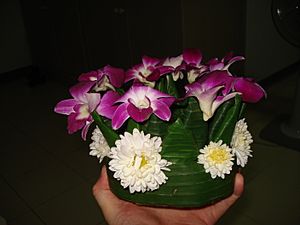 A hand-made Loi Krathong