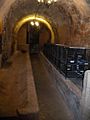 A photo of an underground Aranda de Duero Wine Cave in Spain
