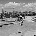 Air in front of the clouds - Far Rockaway Skatepark - September - 2019