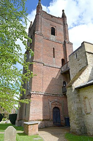 All Saints Crondall tower perspective correction