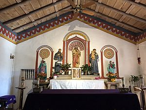 Altar inside Mission San Antonio de Pala