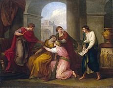 Angelica Kauffmann - Virgil reading the ‚Aeneid‘ to Augustus and Octavia (Hermitage)