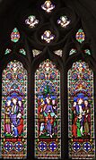 Baslow. St Anne's Church, John Henry Manners memorial stained glass window