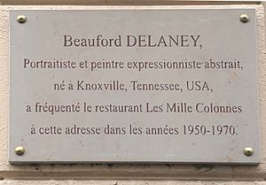 Beauford Delaney - plaque 