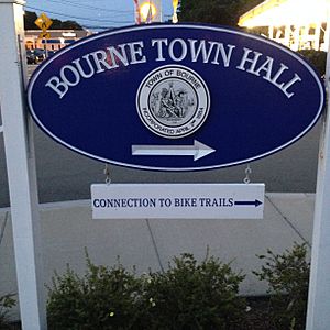 Bourne Town Hall sign