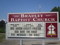 Bradley Baptist Church, AR sign IMg 6493