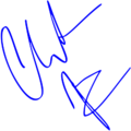 Christian Bale Signature