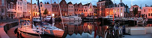 City harbor of Goes, the Netherlands