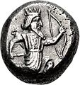Coin of Achaemenid Empire (Xerxes II to Artaxerxes II) (Cropped)