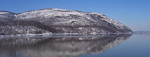 Crow's Nest Mountain reflection in Hudson