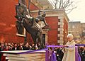 Dame Judi Dench DBE unveiling 'The Conversion of St Paul' at St Paul's Covent Garden