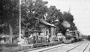 Depot at Okoboji, Iowa (1902)