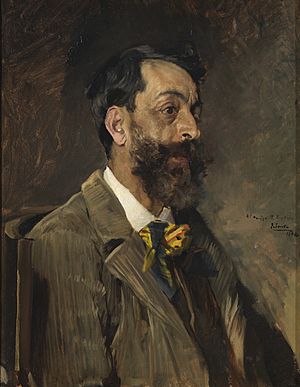 El pintor Juan Espina y Capo, por Sorolla