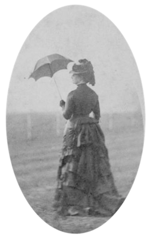 Empress Eugénie of the French holding a small parasol