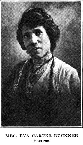 An African-American woman, her dark hair dressed up off her neck and shoulders; she is wearing a lace blouse with a high collar, and beads.