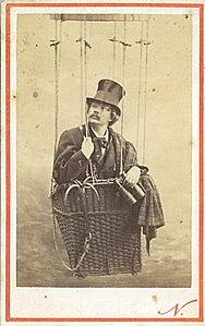 Felix Nadar in a balloon, late 1860s photographer Felix Nadar (4559203377)