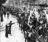 French heavy cavalry Paris August 1914