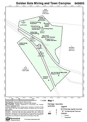 Golden Gate Mining and Town Complex - boundary map (2015)