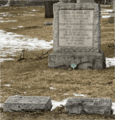 Graves of Emma Gilson Wallace and Martin Reuben Merritt Wallace at Rosehill Cemetery, Chicago