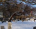 Gravesend Cemetery snow jeh