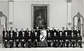 Her Majesty Queen Elizabeth II and her Canadian Ministers at Rideau Hall 1 July 1967