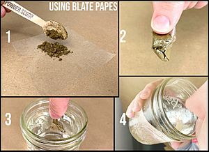 How To Consume Powder With Blate Papes