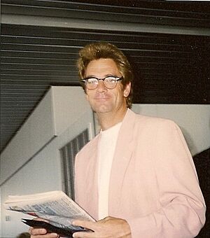 Huey Lewis at O'Hare International Airport