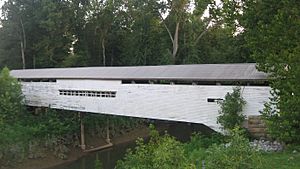 Huffman Mill Covered Bridge, eastern side