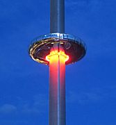 I360 at night, 4 August 2016