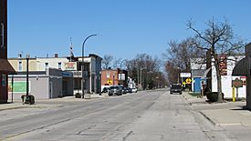 Looking north along Lewis Avenue