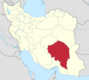 Location of Kerman within Iran