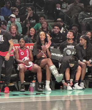 Jackie Young an A'ja Wilson (Injured) 2024-09-08 at 8.43.22 PM