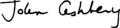 John Ashbery signature