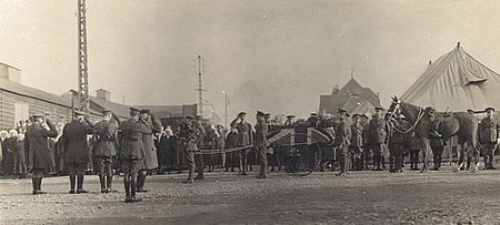 John McCrae's Funeral Procession to Wimereux