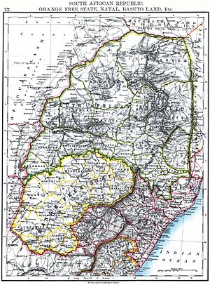 Johnston, W. and A.K. - South African Republic. Orange Free State, Natal, Basuto Land, Etc.