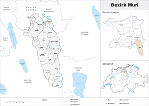 Karte Bezirk Muri 2007