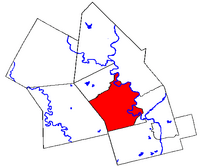 Location of Kitchener in Waterloo Region